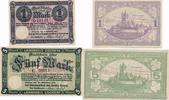 Cochem Gutschein 1 und 5 Mark Landkreis, Stempel " Ungültig " -