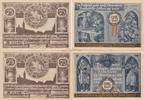Bürgel 2x 75 Pfennig Zwei Notgeldscheine aus Bürgel -