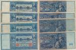 Deutschland 100 Mark Lot 4 Banknoten Langer Hunderter 1908/09/10 -