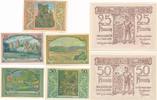 Stecklenberg im Ostharz Notgeld 4 x 50 Pf. 1 x 25 Pfennig der Gemeinde -