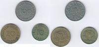 Saarland Deustchland 10 20 100 Franken 3x Münzen Lot Deutsche Nebengebiete -