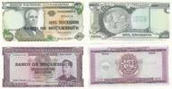 Mosambik Mozambique 50 100 500 1000 Escudos Geldschein Banknote 4 Stück Lot -