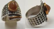Ausgefallener Ring Silber Silberring Damenring 925 Gr. 55 : 17,5 mm -