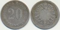 Deutschland 20 Pfennig Mzz. D -