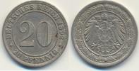 Deutschland 20 Pfennig großer Adler Mzz.A -