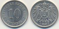 Deutschland 10 Pfennig Kaiserreich großer Adler Mzz.J -