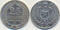 Deutschland 25 Pfennig Kaiserreich Mzz.J -