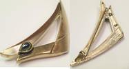 Antike Brosche 925er Sterling Silber Länge ca. 5 cm Gewicht ca. 9,3 g -