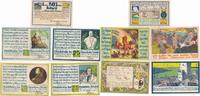 Stotel Notgeldscheine der Gemeinde 4 x 25 Pfennig, 1 x 50 Pfennig -