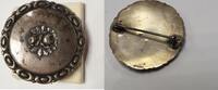 Antike Brosche Silberbrosche Rose -