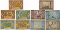Greiffenberg Notgeldscheine der Stadtsprakasse 30+60 Pf., 1-3-5 Mark um 1920 -