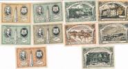 Deutschland Deutsches Reich 50 75 Pfennig 1 1.50 2 Mark Notgeldschein Notgeld Stadt Carlshafen Hessen Rhein 5 Stück -