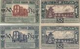 Deutschland Deutsches Reich 2x 50 Pfennig Notgeldschein Notgeld Stadt Trier Rheinland-Pfalz 2 Scheine -