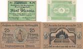 Stadtlengsfeld 2 Gutscheine der Gemeinde 5 Pf. 1915, 25 Pf. 1919 -