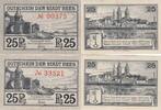 Deutschland Deutsches Reich 2x 25 Pfennig Notgeldschein Notgeld Stadt Rees Nordrhein Westfalen 2 Scheine -