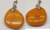 Silberanhänger 835er Silber Anhänger Natur Bernstein Bernsteinschmuck Amber Butterscotch كهرمان 琥珀 kehribar -