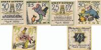 Deutschland Deutsches Reich 25 50 75 Pfennig Notgeldschein Notgeld Stadt Altona Schleswig-Holstein 3 Scheine -