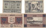 Deutschland Deutsches Reich 25 50 Pfennig , Set Notgeldschein Notgeld Apenrade Schleswig-Holstein 2 Scheine -