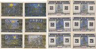 Deutschland Deutsches Reich Je 2x 25 50 75 Pfennig , Satz Notgeldschein Notgeld Gemeinde Bevern Schleswig-Holstein 6 Scheine -