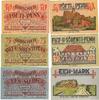 Deutschland Deutsches Reich 50 75 Pfennig 1 Mark Notgeldschein Notgeld Bredstedt Schleswig-Holstein 3 Scheine -