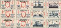Deutschland Deutsches Reich 25 50 75 Pfennig, Satz Notgeldschein Notgeld Bullenkuhlen Schleswig-Holstein 6 Scheine -