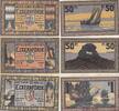 Deutschland Deutsches Reich 2x 50 Pfennig 1 Mark Notgeldschein Notgeld Eckernförde Schleswig-Holstein 3 Scheine -