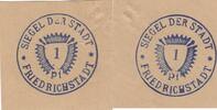Deutschland Deutsches Reich 1 Pfennig Notgeldschein Notgeld Siegel der Stadt Freidrichstadt Schleswig-Holstein -