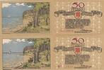 Deutschland Deutsches Reich 2x 50 Pfennig Notgeldschein Notgeld Glücksburg Schleswig-Holstein -