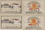 Deutschland Deutsches Reich 2x 1 Mark Notgeldschein Notgeld Glücksburg Schleswig-Holstein -