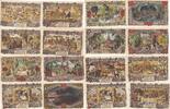 Deutschland Deutsches Reich 10 20 25 30 50 75 Pfennig 1 2 Mark Notgeldschein Notgeld Gross Bolltek Schleswig-Holstein 8 Scheine Satz -