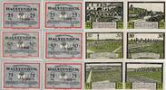 Deutschland Deutsches Reich 25 50 75 Pfennig Satz 6 Scheine Notgeldschein Notgeld Halstenbek Schleswig-Holstein -