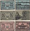 Deutschland Deutsches Reich 25 50 75 Pfennig Notgeldschein Notgeld Heiligenhafen Schleswig-Holstein 3 Scheine -