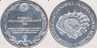 Deutschland Medaille Silbermedaille 999 er Silber WM 74 Fussbal Wetmeisterschaft Endspiel Olympai Stadion München -