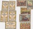 Deutschland Deutsches Reich 5 Notgeldscheine Gutscheine für Brauerei und Ausschank Carl Topp 25-50-75 Pf.,1-1,5 Mark -