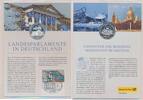 Landesparlamente in Deutschland, BRD Medaille Silbermedaille 999er Silber Hannover Landtag Messestadt Deutsche Post Briefmarke Feinsilber 999er -