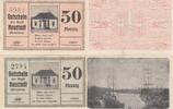 Deutschland Deutsches Reich 2x 50 Pfennig Notgeld Notgeldschein Neustadt Schleswig-Holstein 2 Scheine -