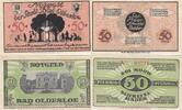 Deutschland Deutsches Reich 2x 50 Pfennig Notgeld NotgeldscheinBad Oldesloe Schleswig-Holstein 2 Scheine -
