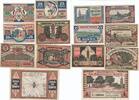 Deutschland Deutsches Reich 3x25, 3x50 Pfennig 1 Mark Notgeld Notgeldschein Quern Schleswig-Holstein 7 Scheine, Satz -
