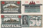 Deutschland Deutsches Reich 25 50 Pfennig Notgeld Notgeldschein Ratzeburg Schleswig-Holstein 2 Scheine -