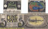 Deutschland Deutsches Reich 2 + 5 Mark Notgeld Notgeldschein Stadt Schleswig Schleswig-Holstein 2 Scheine -