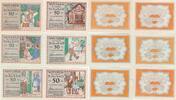 Deutschland Deutsches Reich 6x 50 Pfennig Notgeld Notgeldschein Schobüll Schleswig-Holstein 6 Scheine, Satz -