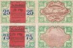 Deutschland Deutsches Reich 25 75 Pfennig Notgeld Notgeldschein Schobüll Schleswig-Holstein 2 Scheine -