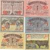 Deutschland Deutsches Reich 50 75 Pfennig 1 Mark Notgeld Notgeldschein Gemeinde Seeth Schleswig-Holstein 3 Scheine -