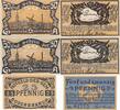 Deutschland Deutsches Reich 25 50 Pfennig , 3 Scheine Notgeld Notgeldschein Süderbrarup Schleswig-Holstein -