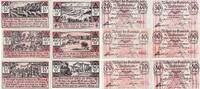 Deutschland Deutsches Reich 20 30 40 60 70 80 Pfennig, Satz 6 Scheine Notgeld Notgeldschein Westerhorn Schleswig-Holstein -