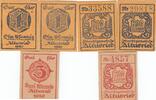 Deutschland Deutsches Reich 1 und 3 Pfennig, 3 Scheine Notgeld Notgeldschein ALTUSRIED Bayern -