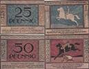 Deutschland Deutsches Reich 25 50 Pfennig Notgeld Notgeldschein Ansbach Bayern , 2 Scheine -