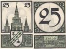 Deutschland Deutsches Reich 25 Pfennig Notgeld Notgeldschein Ansbach Bayern -
