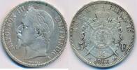 5 Francs 1868 A Frankreich Münze Silber A Paris  Napoleon III. (1852-1870) sehr schön