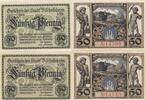 Deutschland Deutsches Reich 2x 50 Pfennig Notgeld Notgeldschein Bischofsheim von Rhon Bayern 2 Scheine -